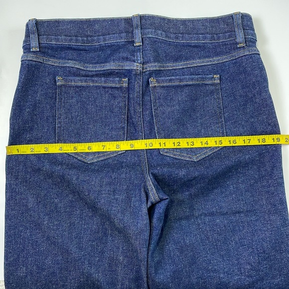 SPANX Cropped Kick Flared Jeans in Raw Indigo Wash Size XL - Picture 13 of 16